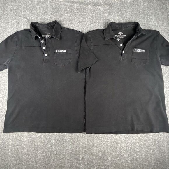 Chipotle Other - Chipotle Polo Shirt Mens Medium Bundle Lot of 2 Employee Uniform Work Wear